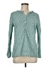 Talbots Teal Long Sleeve Button-Down Shirt Size M - photo 1