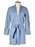 Karina Grimaldi 100% Linen Solid Blue Romper Size S - photo 1