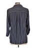 Iz Byer 100% Polyester Stripes Blue 3/4 Sleeve Blouse Size L - photo 2