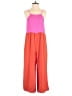 Crosby 100% Polyester Color Block Pink Jumpsuit Size S - photo 1
