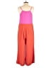 Crosby 100% Polyester Color Block Pink Jumpsuit Size S - photo 2