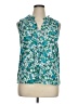 Market and Spruce 100% Polyester Teal Sleeveless Blouse Size XL - photo 1