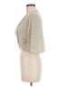 AVALIN 100% Linen Silver 3/4 Sleeve Top Size M - photo 5
