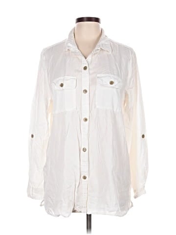 Charter Club 3/4 Sleeve Button-Down Shirt (view 1)