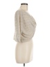 AVALIN 100% Linen Silver 3/4 Sleeve Top Size M - photo 4