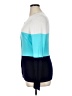 August Silk Color Block Blue Cardigan Size XL - photo 5