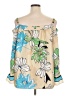 JM Collection 100% Polyester Tan 3/4 Sleeve Blouse Size XL - photo 2