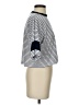 Sundry Stripes Silver Short Sleeve Turtleneck Size XS (0) - photo 4
