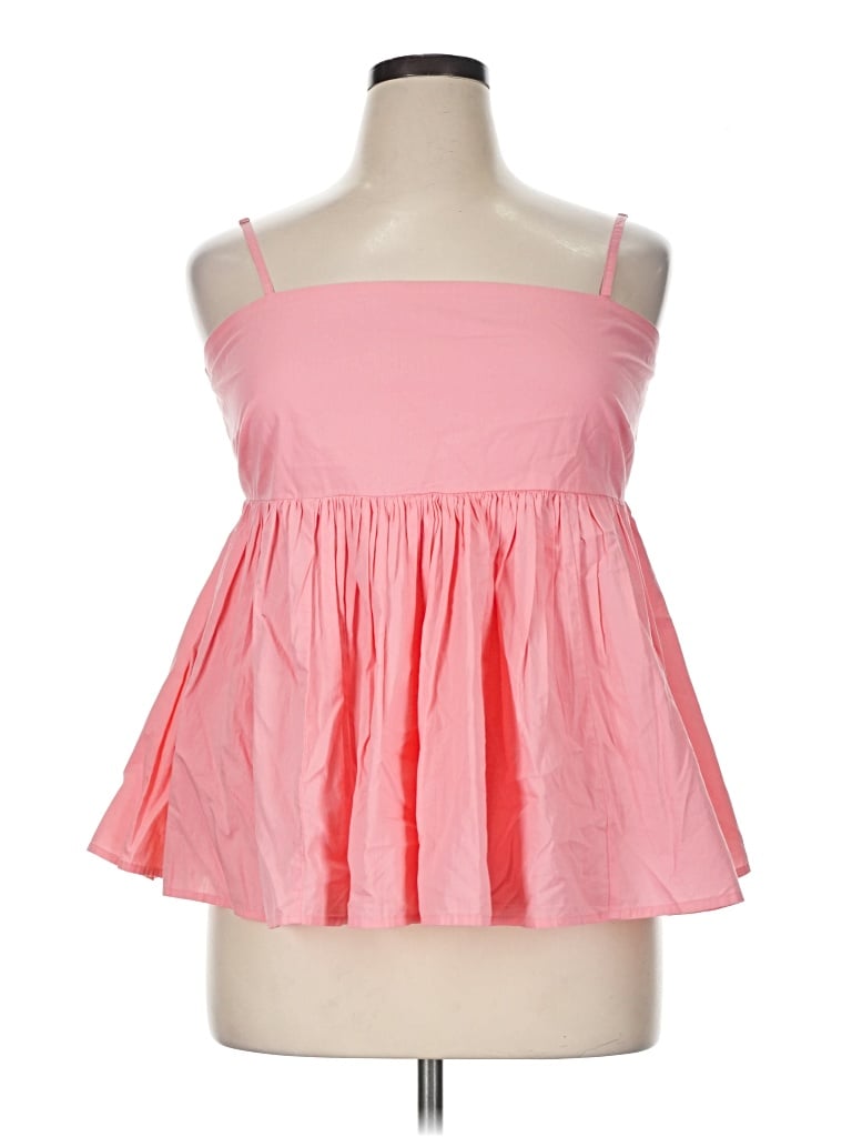 Pre-owned Eloquii Sleeveless Blouse In Pink