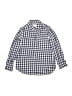 Crewcuts 100% Cotton Checkered-gingham Blue Long Sleeve Button-Down Shirt Size 6 - 7 - photo 1