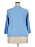 Talbots 100% Polyester Blue 3/4 Sleeve Blouse Size 0X - photo 2