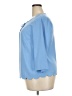 Talbots 100% Polyester Blue 3/4 Sleeve Blouse Size 0X - photo 5