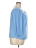Talbots 100% Polyester Blue 3/4 Sleeve Blouse Size 0X - photo 4