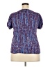 Attention 100% Viscose Rayon Blue Short Sleeve Blouse Size XXL - photo 2