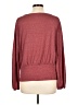 Cable & Gauge Burgundy Long Sleeve Top Size L - photo 2