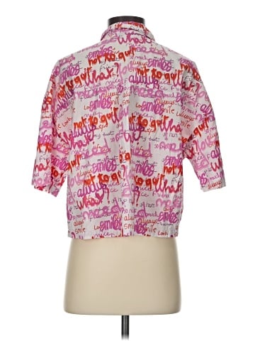 Stradivarius 3/4 Sleeve Button-Down Shirt (view 2)