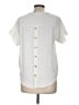 Unbranded 100% Polyester Ivory Short Sleeve Blouse Size M - photo 2