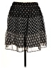 Ann Taylor LOFT 100% Polyester Paisley Black Casual Skirt Size M - photo 2