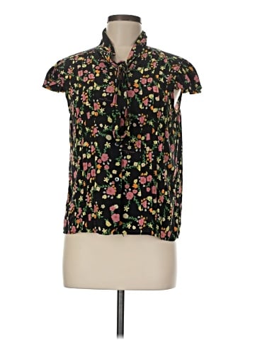 Marc Jacobs Short Sleeve Silk Top (view 1)