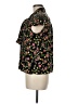 Marc Jacobs 100% Silk Floral Black Short Sleeve Silk Top Size 6 - photo 5