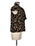 Marc Jacobs 100% Silk Floral Black Short Sleeve Silk Top Size 6 - photo 4