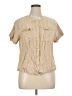 J.Jill 100% Rayon Tan Short Sleeve Blouse Size XL Petite - photo 1