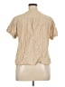 J.Jill 100% Rayon Tan Short Sleeve Blouse Size XL Petite - photo 2