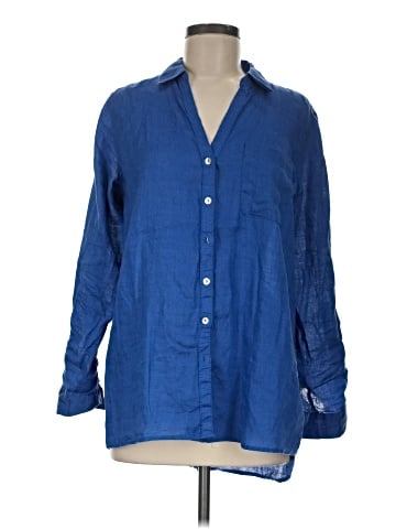 Sigrid Olsen Long Sleeve Button-Down Shirt (view 1)