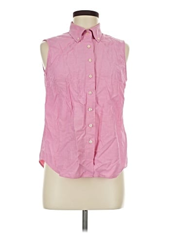 Lands' End Sleeveless Button-Down Shirt (view 1)