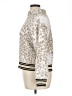 Nanette Lepore 100% Polyester Animal Print Ivory Turtleneck Sweater Size XL - photo 5