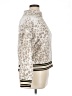 Nanette Lepore 100% Polyester Animal Print Ivory Turtleneck Sweater Size XL - photo 4