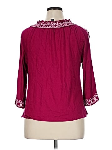 INC International Concepts 3/4 Sleeve Blouse (view 2)