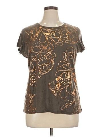Tahari Short Sleeve Blouse (view 1)