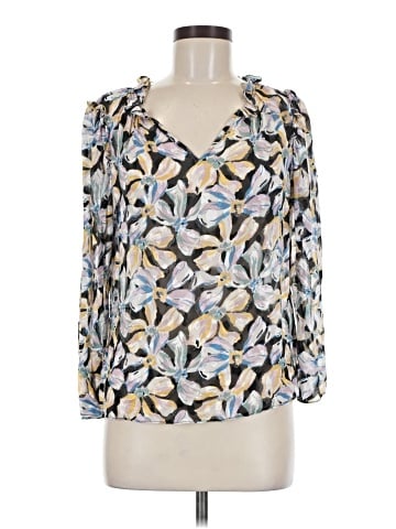 Rebecca Taylor 3/4 Sleeve Silk Top (view 1)