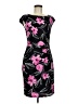 Kasper Print Black Cocktail Dress Size 8 - photo 1