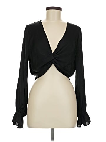 Topshop Long Sleeve Blouse (view 1)