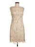 Cache 100% Polyester Tan Cocktail Dress Size 6 - photo 1
