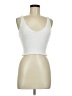 Aqua 100% Polyester White Tank Top Size M - photo 1