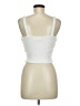 Aqua 100% Polyester White Tank Top Size M - photo 2