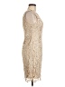 Cache 100% Polyester Tan Cocktail Dress Size 6 - photo 4