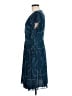Ann Taylor 100% Polyester Graphic Blue Cocktail Dress Size 8 - photo 5