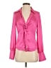 Bebe 100% Polyester Pink Long Sleeve Blouse Size 2 - photo 1