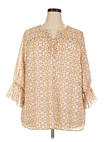Cj Banks 3/4 Sleeve Blouse (view 1)
