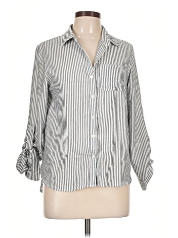Velvet Heart 3/4 Sleeve Button-Down Shirt (view 1)