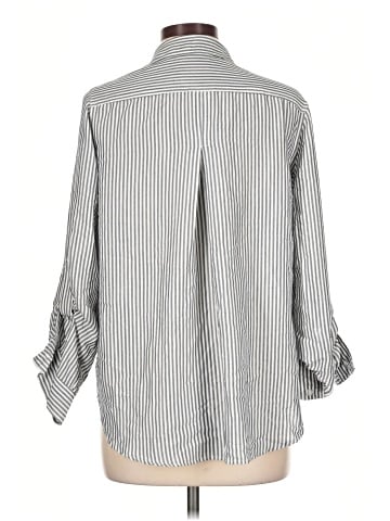 Velvet Heart 3/4 Sleeve Button-Down Shirt (view 2)