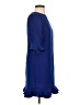 CeCe 100% Polyester Solid Blue Casual Dress Size 2 - photo 4