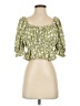 INA Green 3/4 Sleeve Blouse Size S - photo 1