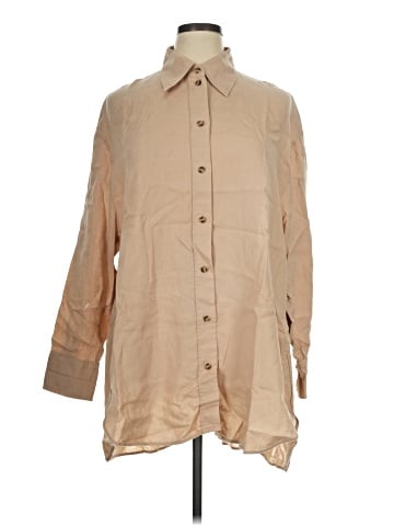 Cos 3/4 Sleeve Button-Down Shirt (view 1)