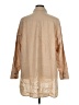 Cos 100% Linen Solid Tan 3/4 Sleeve Button-Down Shirt Size 14 - photo 2