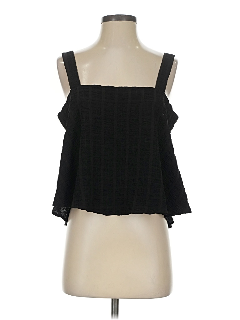 Pre-owned Buddy Love Tank Top Black Strapless Neckline Tops